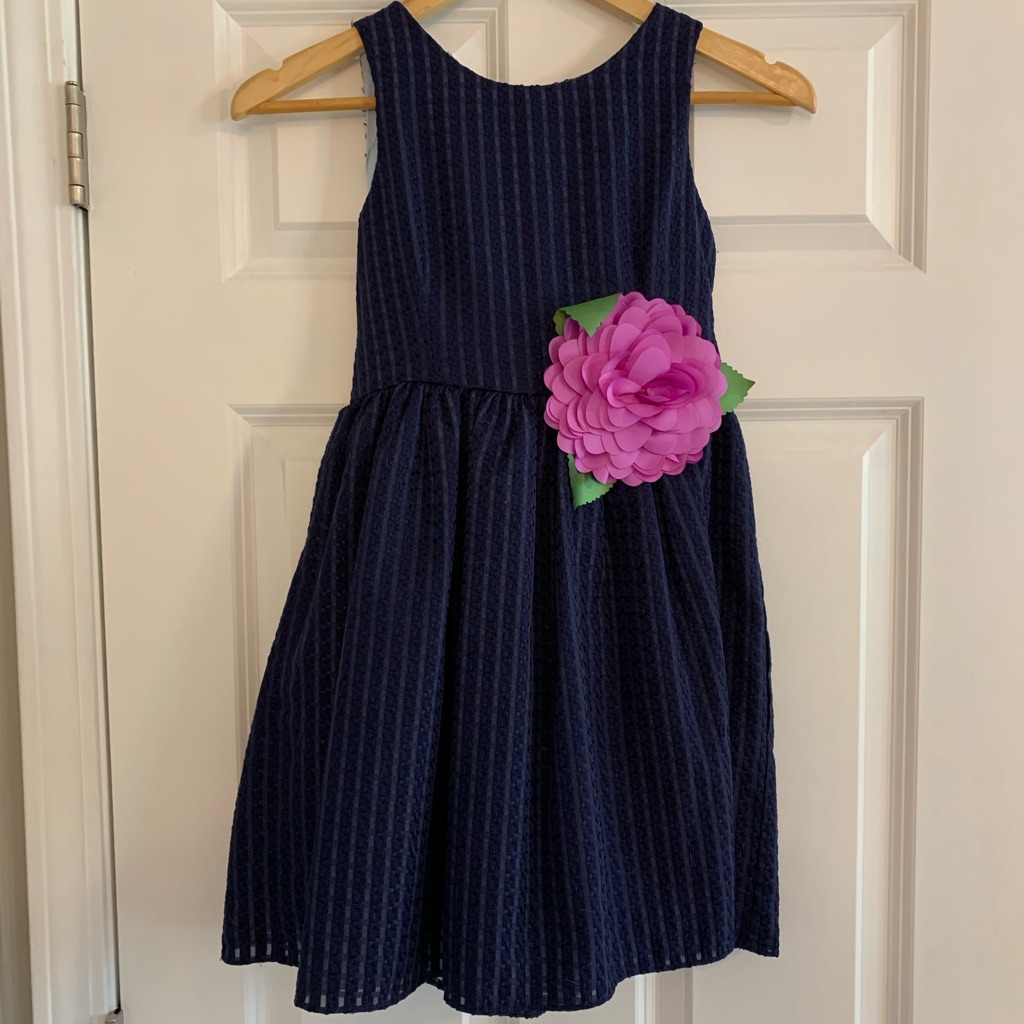 Poofy With Giant Fun Flower Dress For Kids